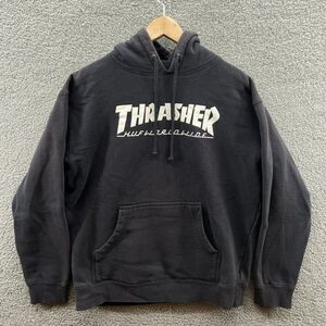 Thrasher X HUF Worldwide Skate Black Hoodie Rare Men’s Size Medium